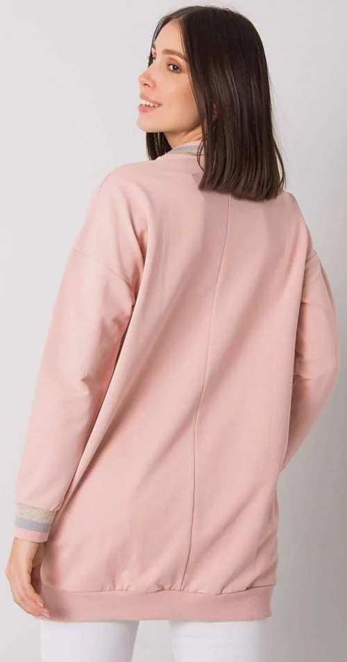 Moderna svijetlo roza ženska majica bez kapuljače